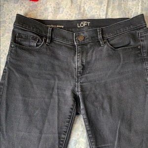 Loft black skinny jeans